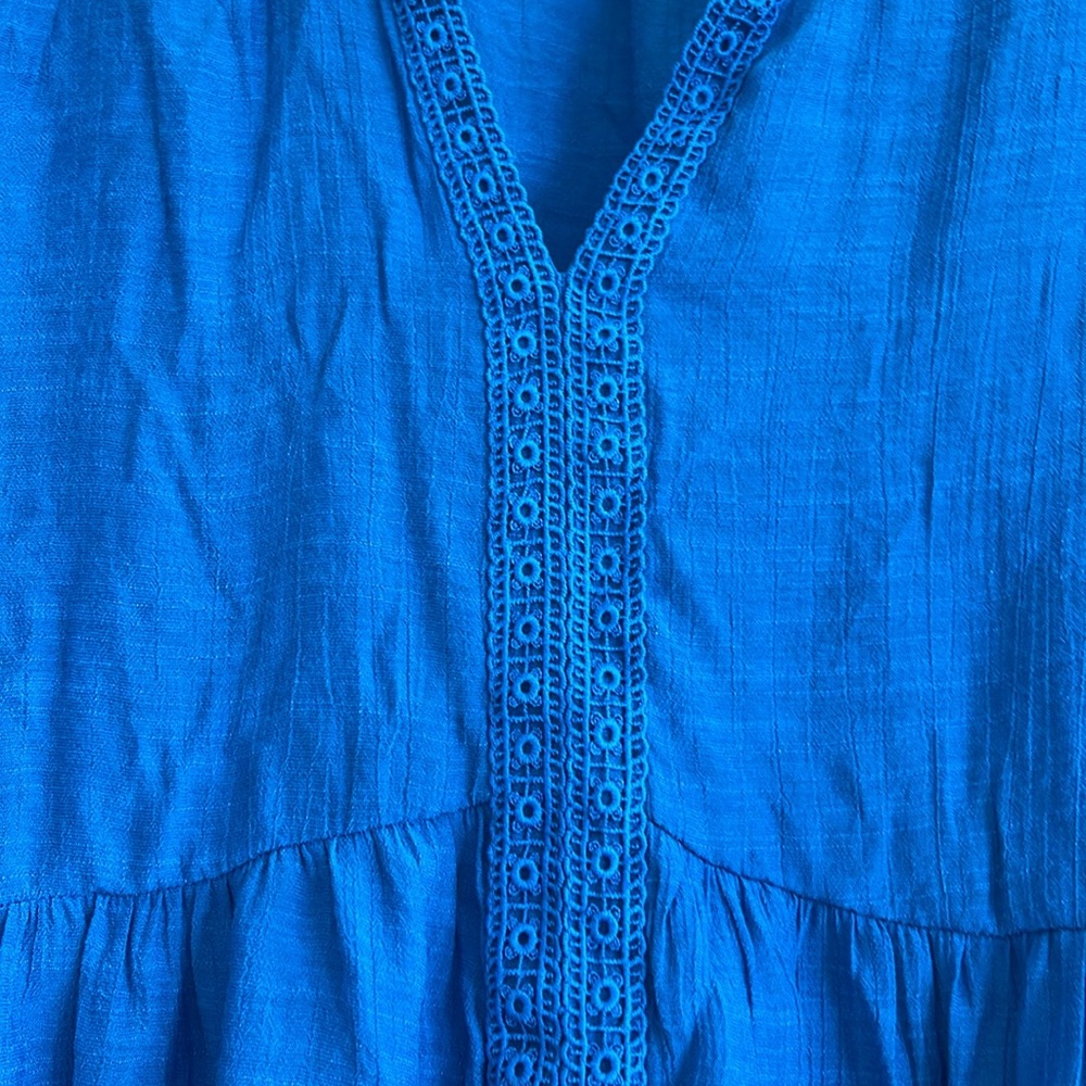 Blue Boho Top - Picture 2 of 3